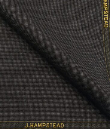 J.Hampstead by Siyaram's Men's Terry Rayon Structured Unstitched Suiting Fabric (Dark Grey