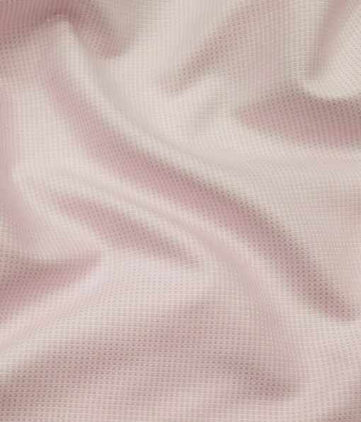 Raymond Men's Black Structured Poly Viscose Trouser Fabric With Exquisite Pink Structured Poly Cotton Shirt Fabric (Unstitched Combo)