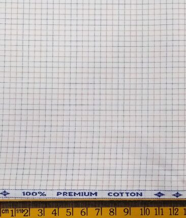 Raymond Men's Dark Purple Checks Poly Viscose Trouser Fabric With Arvind White Checks Cotton Shirt Fabric (Unstitched Combo)