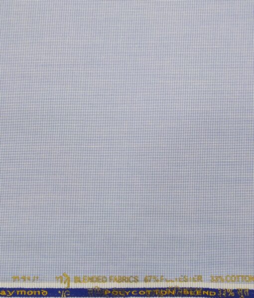 Raymond Men's Blackish Blue Structured Poly Viscose Trouser Fabric With Blue Structured Poly Cotton Shirt Fabric (Unstitched Combo)