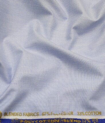 Raymond Men's Blackish Blue Structured Poly Viscose Trouser Fabric With Blue Structured Poly Cotton Shirt Fabric (Unstitched Combo)