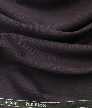 Raymond Men's Dark Purple Self Checks Poly Viscose Trouser Fabric With Cream Checks Cotton Shirt Fabric (Unstitched Combo)