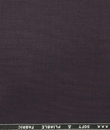Raymond Men's Dark Purple Self Checks Poly Viscose Trouser Fabric With Cream Checks Cotton Shirt Fabric (Unstitched Combo)