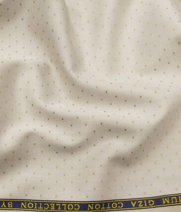 Raymond Men's Dark Brown Self Checks Poly Viscose Trouser Fabric With F.M. Hammerle Beige Dobby Cotton Shirt Fabric (Unstitched Combo)