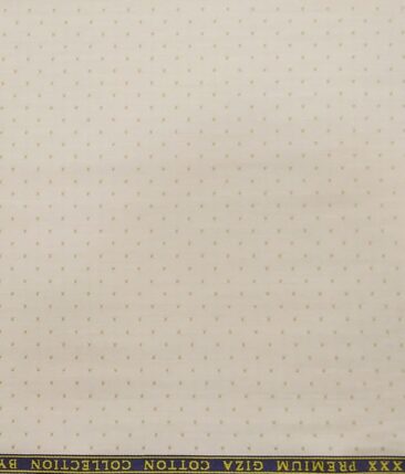Raymond Men's Dark Brown Self Checks Poly Viscose Trouser Fabric With F.M. Hammerle Beige Dobby Cotton Shirt Fabric (Unstitched Combo)