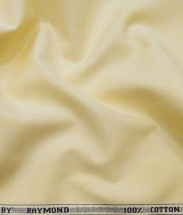 Raymond Men's 100% Premium Cotton Fil-a-Fil Unstitched Shirt Fabric (Blonde Yellow