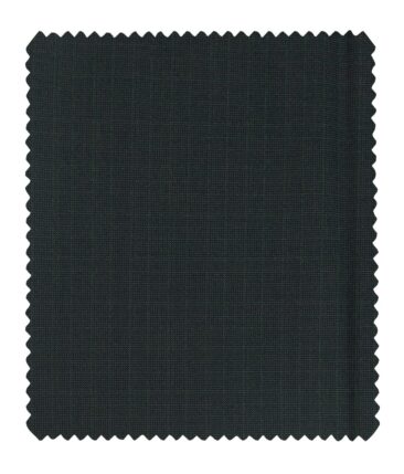 Augustus Men's Self Design Terry Rayon Party Wear Shiny Unstitched Suiting Fabric (Pine Green)