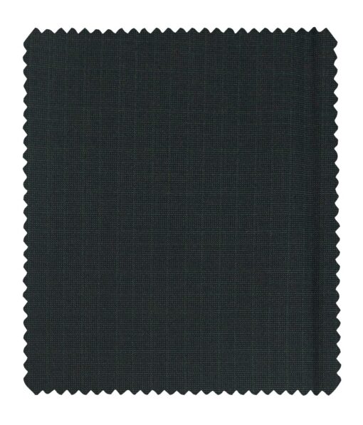 Augustus Men's Self Design Terry Rayon Party Wear Shiny Unstitched Suiting Fabric (Pine Green)