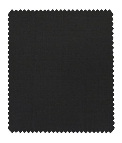 Marcellino Men's Terry Rayon Broad Self Checks Unstitched Suiting Fabric (Black)