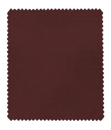 Marcellino Men's Terry Rayon Solids Satin Unstitched Suiting Fabric (Maroon Red)