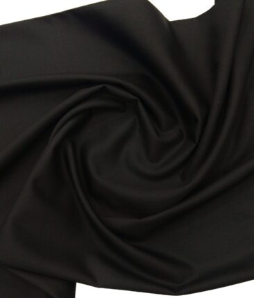 Marcellino Men's Terry Rayon Solids Unstitched Suiting Fabric (Black )