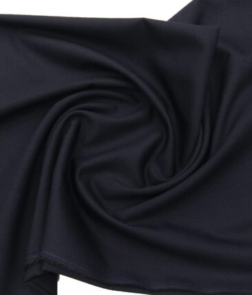 Marcellino Men's Terry Rayon Solids Unstitched Suiting Fabric (Dark Blue)