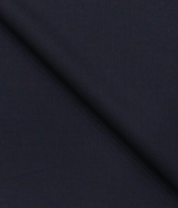Marcellino Men's Terry Rayon Solids Unstitched Suiting Fabric (Dark Blue)