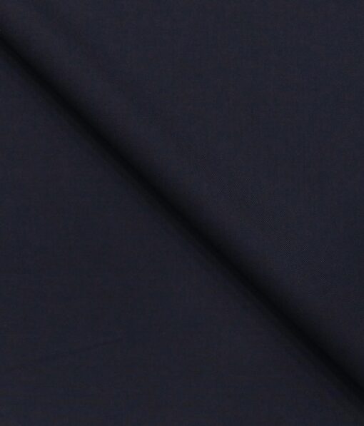 Marcellino Men's Terry Rayon Solids Unstitched Suiting Fabric (Dark Blue)