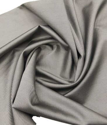 Marcellino Men's Terry Rayon Very Shiny Structured Party Wear Unstitched Suiting Fabric (Light Silver Grey)