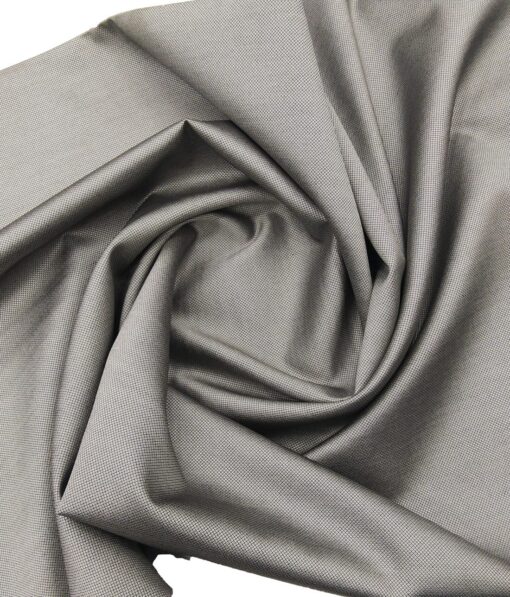 Marcellino Men's Terry Rayon Very Shiny Structured Party Wear Unstitched Suiting Fabric (Light Silver Grey)