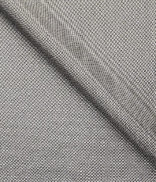 Marcellino Men's Terry Rayon Very Shiny Structured Party Wear Unstitched Suiting Fabric (Light Silver Grey)