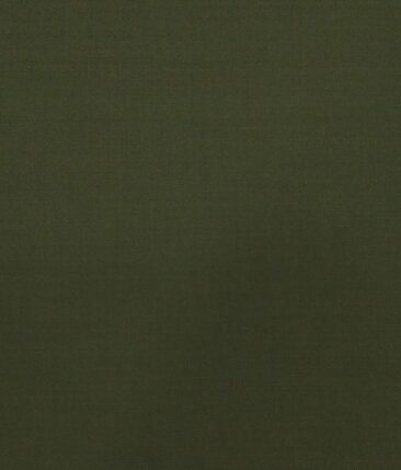 Marcellino Men's Terry Rayon Solids Unstitched Suiting Fabric (Moss Green)