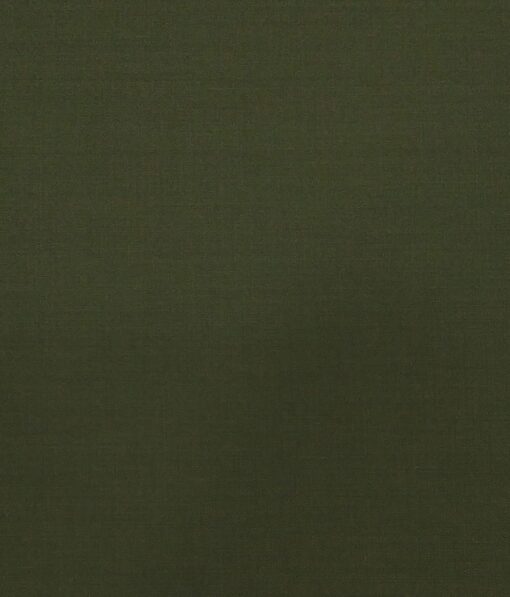 Marcellino Men's Terry Rayon Solids Unstitched Suiting Fabric (Moss Green)