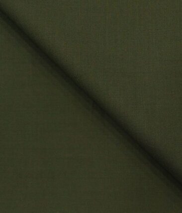 Marcellino Men's Terry Rayon Solids Unstitched Suiting Fabric (Moss Green)