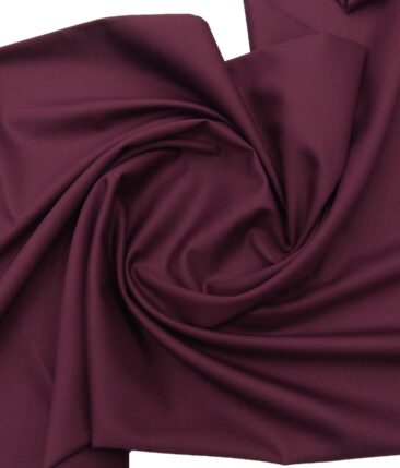 Marcellino Men's Terry Rayon Solids Unstitched Suiting Fabric (Plum Purple)