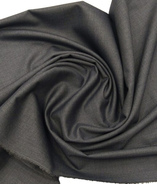 Marcellino Men's Terry Rayon Self Design Unstitched Suiting Fabric (Worsted Grey)