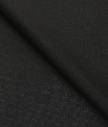 Marcellino Men's Terry Rayon Very Shiny Structured Party Wear Unstitched Suiting Fabric (Black)