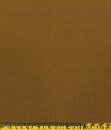 Marcellino Men's Terry Rayon Self Checks Unstitched Suiting Fabric (Mustard Yellow)