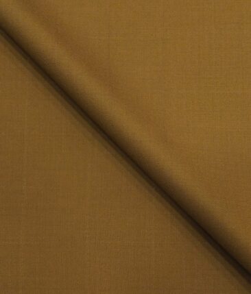 Marcellino Men's Terry Rayon Self Checks Unstitched Suiting Fabric (Mustard Yellow)