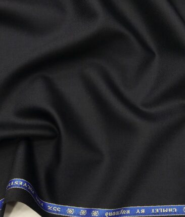 Raymond Men's Solids 45% Merino Wool Unstitched Suiting Fabric (Dark Navy Blue)