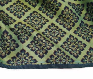Absoluto Men's Terry Rayon Unstitched Jacquard Modi Jacket 2 Meter Suiting Fabric (Lime Green)