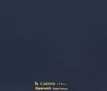 Cadini Men's Terry Rayon Unstitched Oxford Weave Suiting Fabric (Blue)