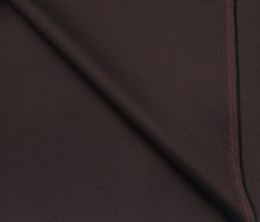 Cadini Men's Terry Rayon Unstitched Oxford Weave Suiting Fabric (Dark Wine)