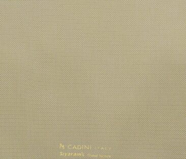 Cadini Men's Terry Rayon Unstitched Oxford Weave Suiting Fabric (Oat Beige)