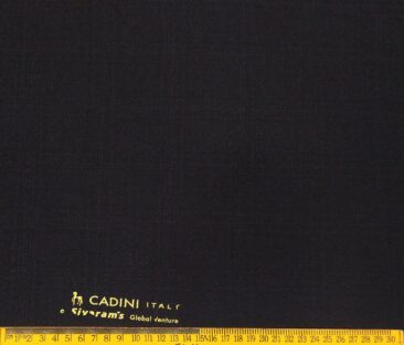 Cadini Men's Terry Rayon Unstitched Self Broad Checks Suiting Fabric (Dark Wine)