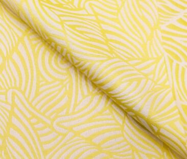 Don & Julio Men's Terry Rayon Unstitched Jacquard Suiting Fabric (Yellow)