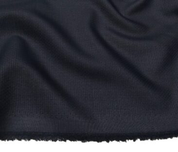 Don & Julio Terry Rayon Unstitched Jacquard Weave Suiting Fabric (Dark Navy Blue)