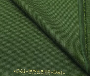 Don & Julio Terry Rayon Unstitched Structured Suiting Fabric (Bright Green)