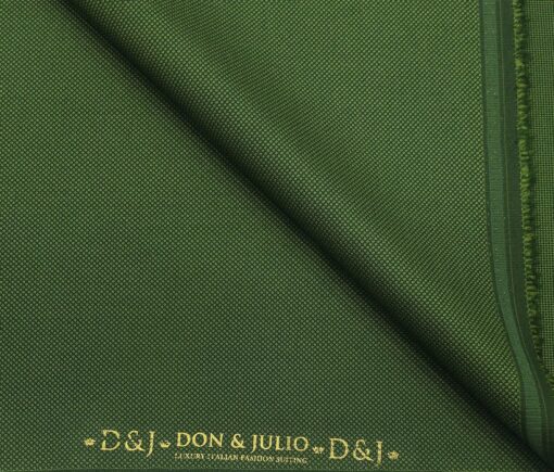 Don & Julio Terry Rayon Unstitched Structured Suiting Fabric (Bright Green)