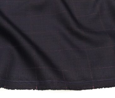 Don & Julio Terry Rayon Unstitched Checks Suiting Fabric (Dark Purple)
