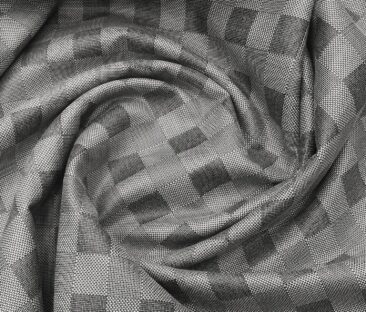J.Hampstead Men's Velvet Unstitched Printed Suiting Fabric (Grey)