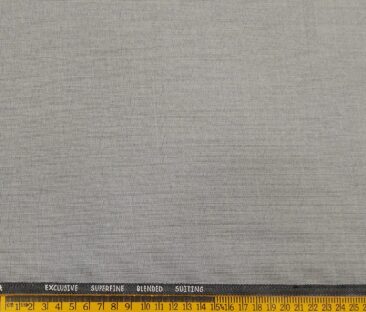 J.Hampstead Men's Terry Rayon Unstitched Self Checks Suiting Fabric (Grey)