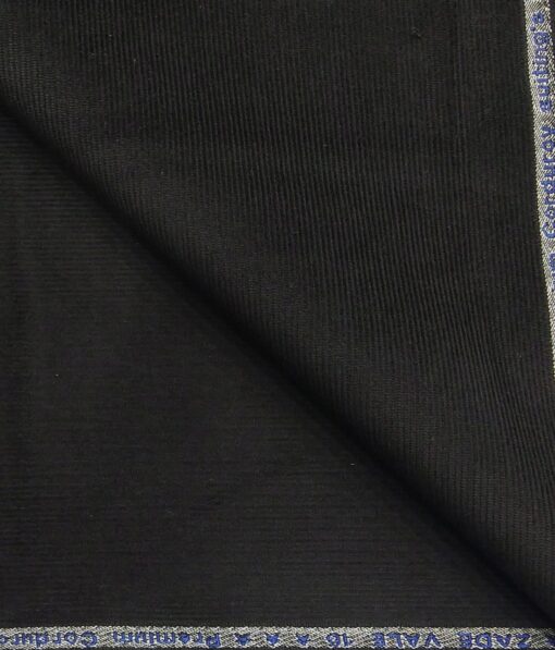 Arvind Men's Cotton Non-Stretchable Unstitched 1.50 Meter Corduroy Trouser Fabric (Dark Grey)
