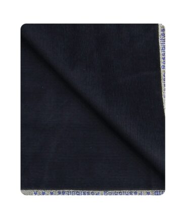 Arvind Men's Cotton Non-Stretchable Unstitched 1.50 Meter Corduroy Trouser Fabric (Dark Navy Blue)