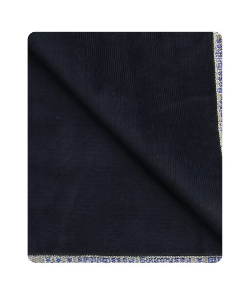 Arvind Men's Cotton Non-Stretchable Unstitched 1.50 Meter Corduroy Trouser Fabric (Dark Navy Blue)
