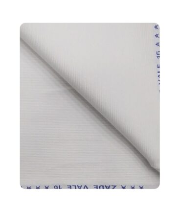Arvind Men's Cotton Non-Stretchable Unstitched 1.50 Meter Corduroy Trouser Fabric (White)