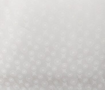 Soktas Men's Giza Cotton Floral Jacquard 1.60 Meter Unstitched Shirt Fabric (White)