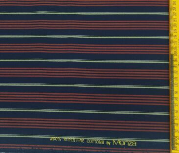 Monza Men's Cotton H 1.60 Meter Unstitched Shirt Fabric (Dark Blue)