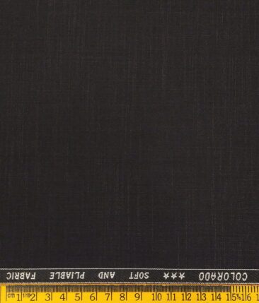Raymond Men's Poly Viscose Unstitched Self Design Suiting Fabric (Dark Choclate Brown)
