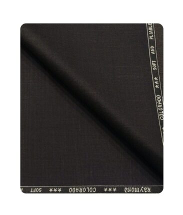 Raymond Men's Poly Viscose Unstitched Self Design Suiting Fabric (Dark Choclate Brown)